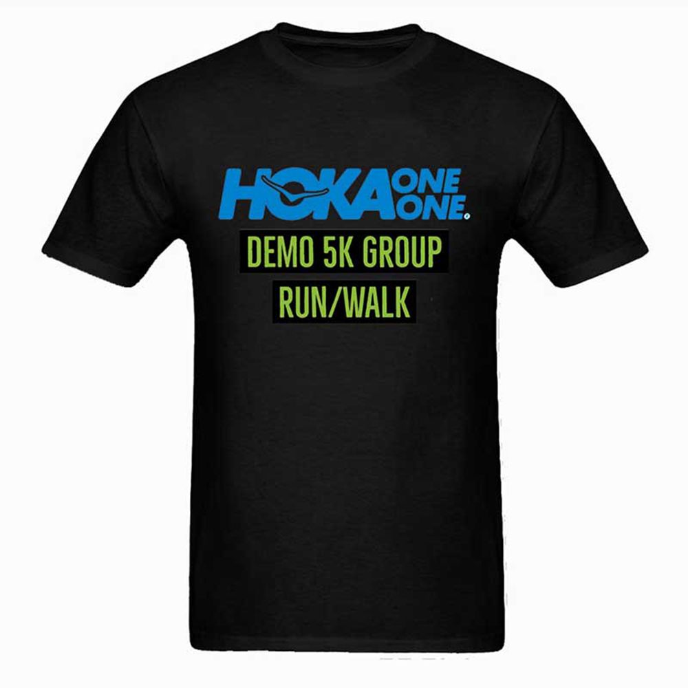 Hoka Mens Tee NZ - Hoka O Neck Summer And Generous Cotton Black (OQN986071)